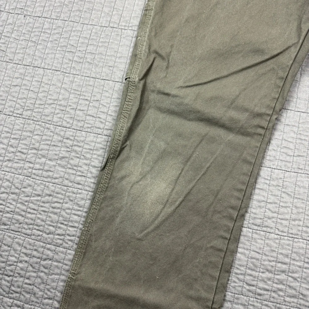Dickies Mens 33x32 Carpenter Pants Olive Green Canvas Workwear Utility